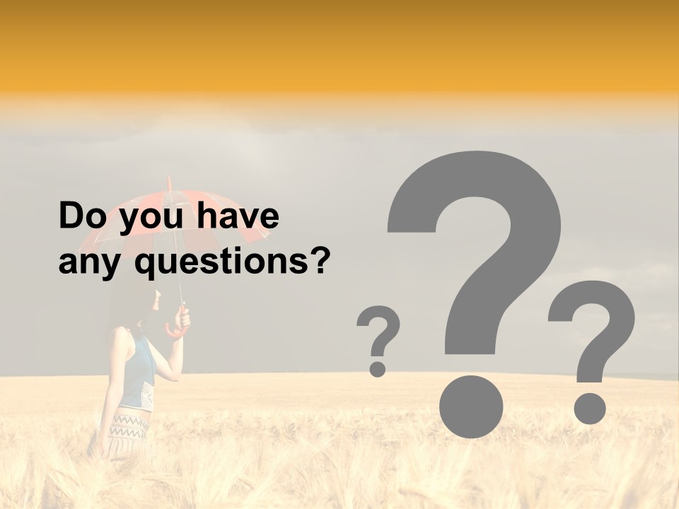 Wheat Ummer Female PowerPoint Template