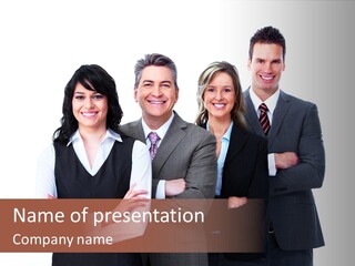 Positive Company Work PowerPoint Template