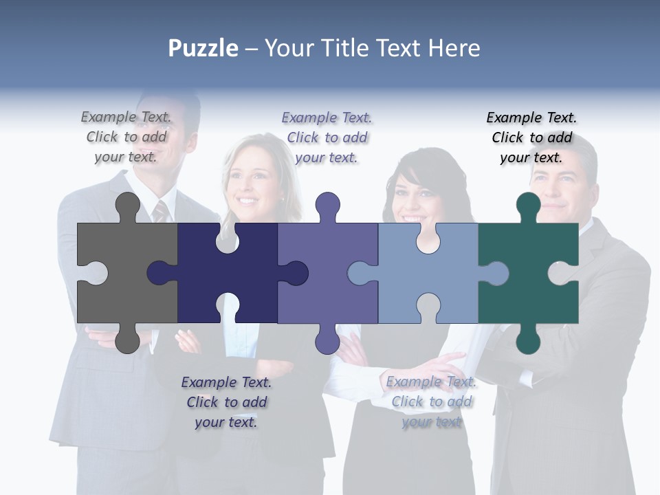 Successful Worker Businessman PowerPoint Template