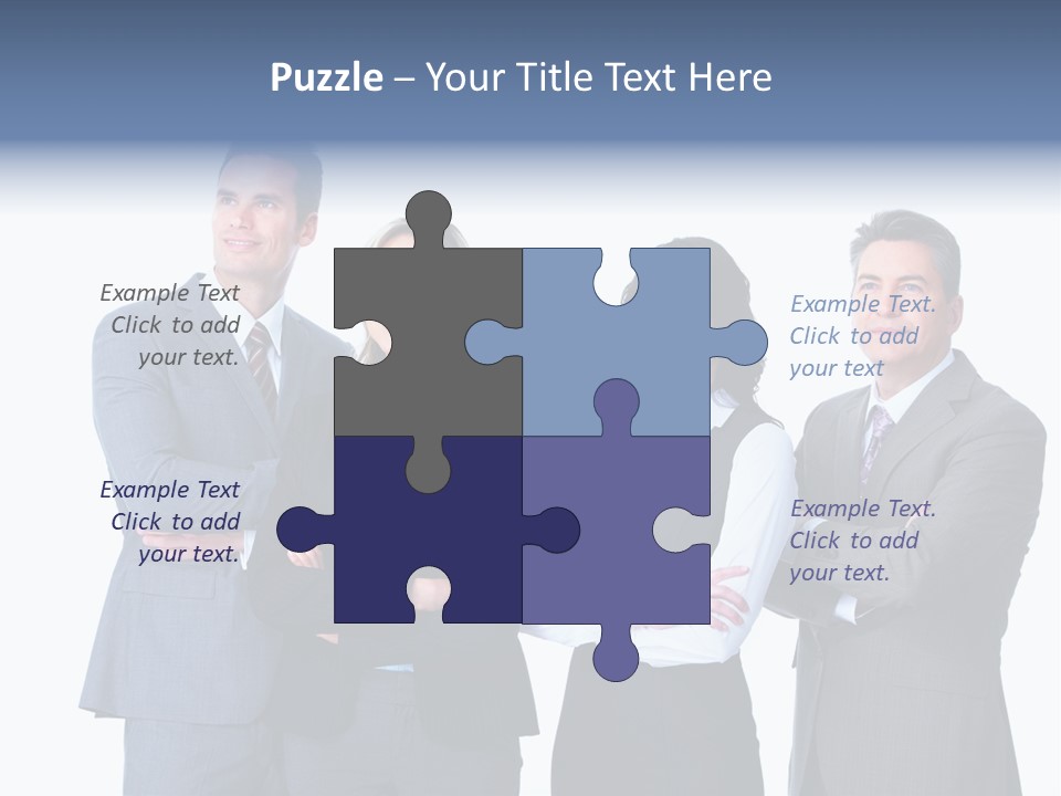 Successful Worker Businessman PowerPoint Template