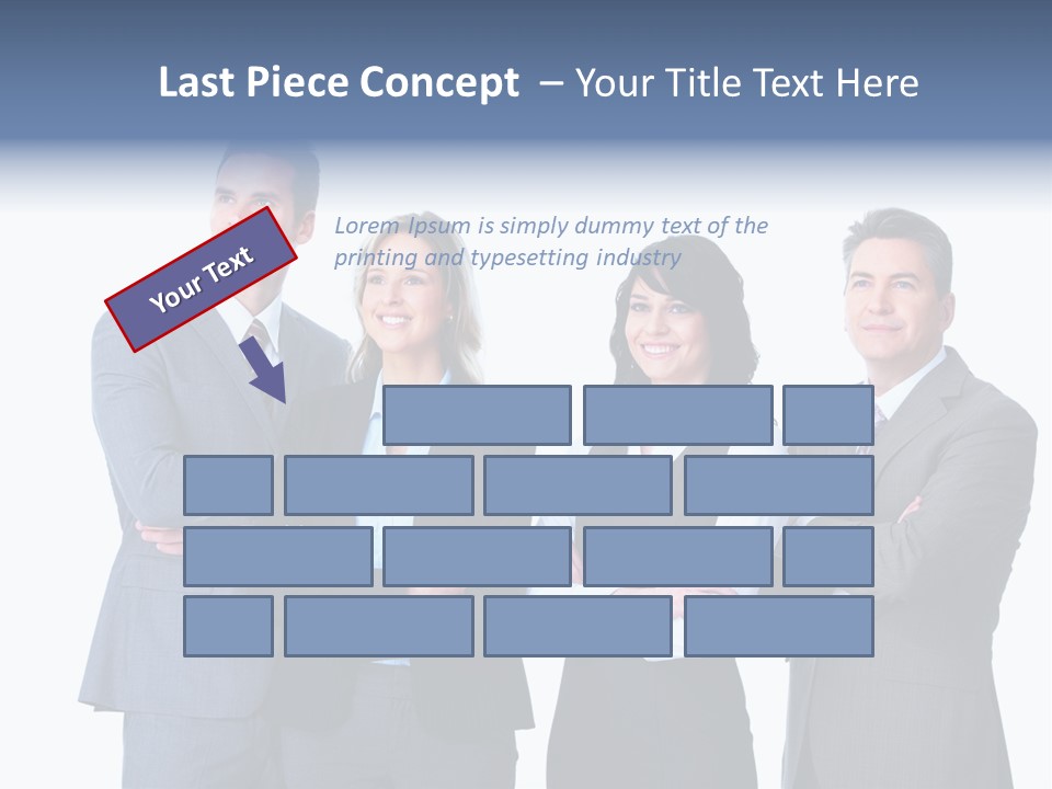 Successful Worker Businessman PowerPoint Template