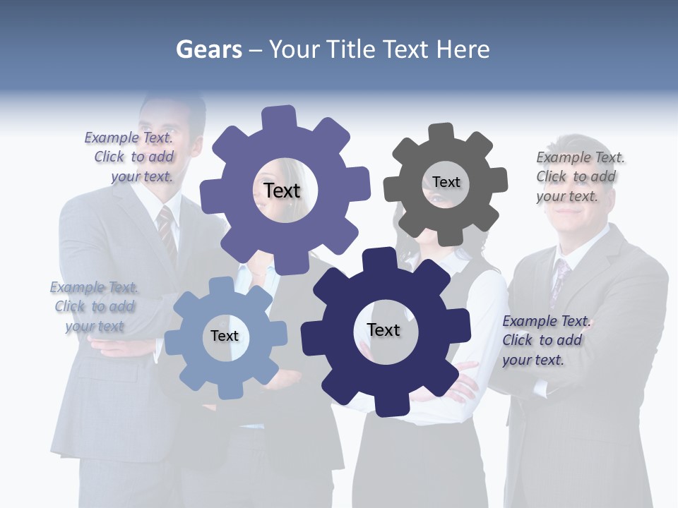 Successful Worker Businessman PowerPoint Template