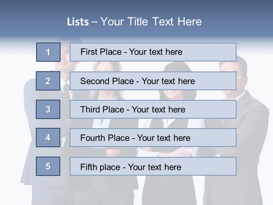 Successful Worker Businessman PowerPoint Template