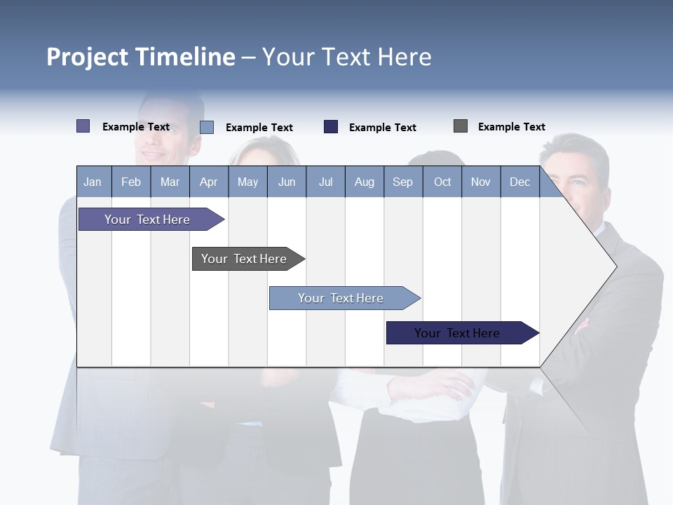 Successful Worker Businessman PowerPoint Template