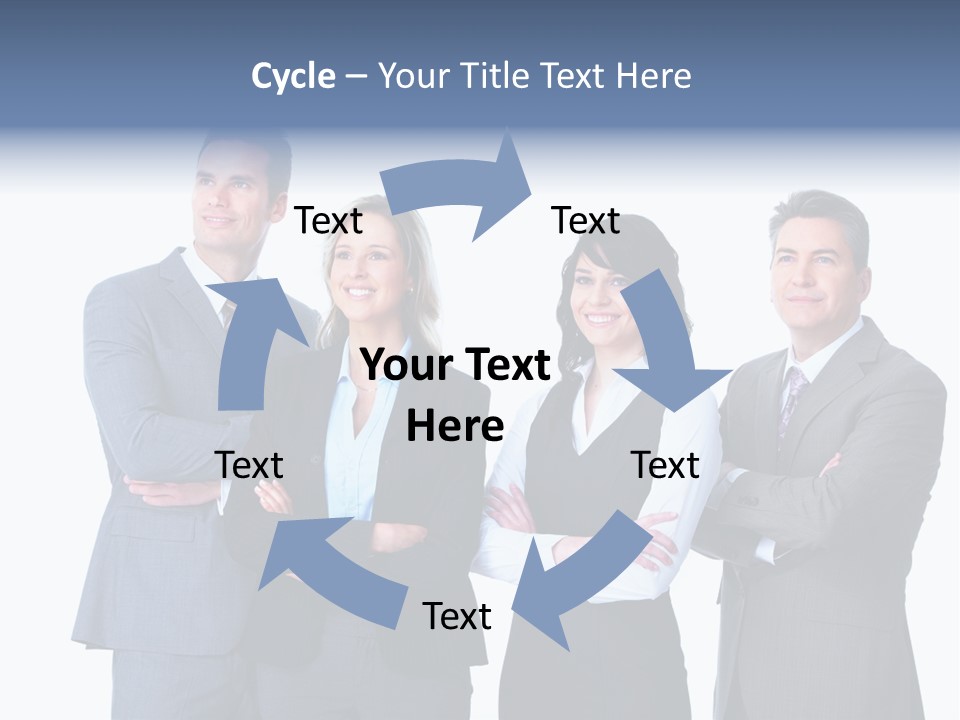 Successful Worker Businessman PowerPoint Template