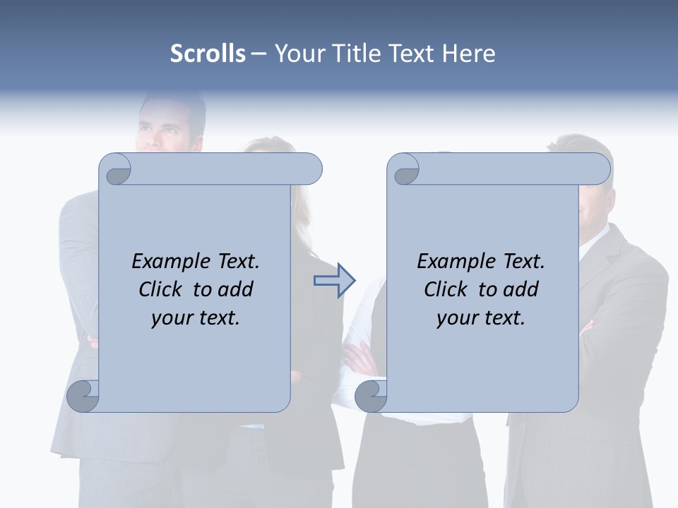 Successful Worker Businessman PowerPoint Template