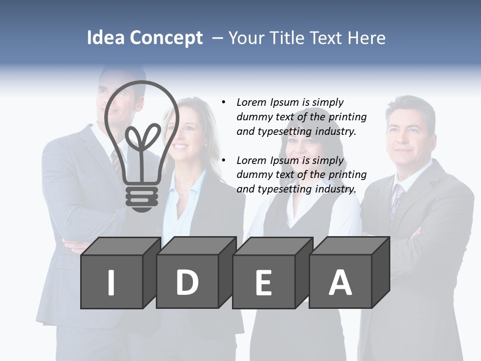 Successful Worker Businessman PowerPoint Template
