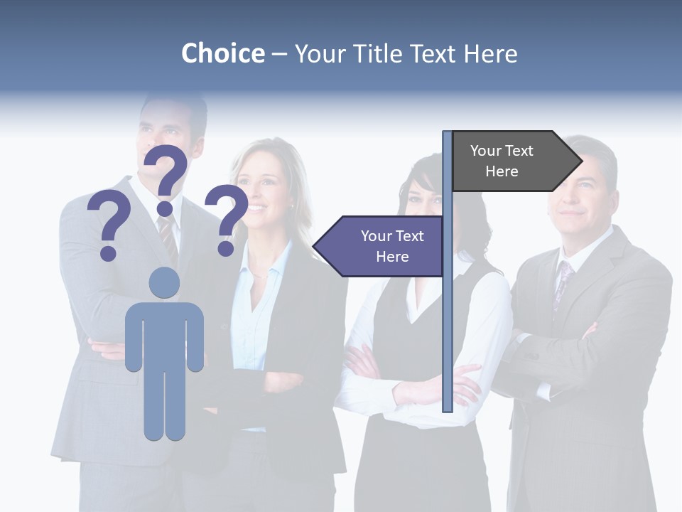 Successful Worker Businessman PowerPoint Template