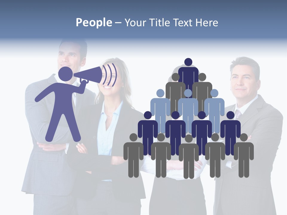 Successful Worker Businessman PowerPoint Template