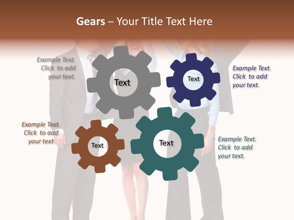 Positive Employees Corporate PowerPoint Template