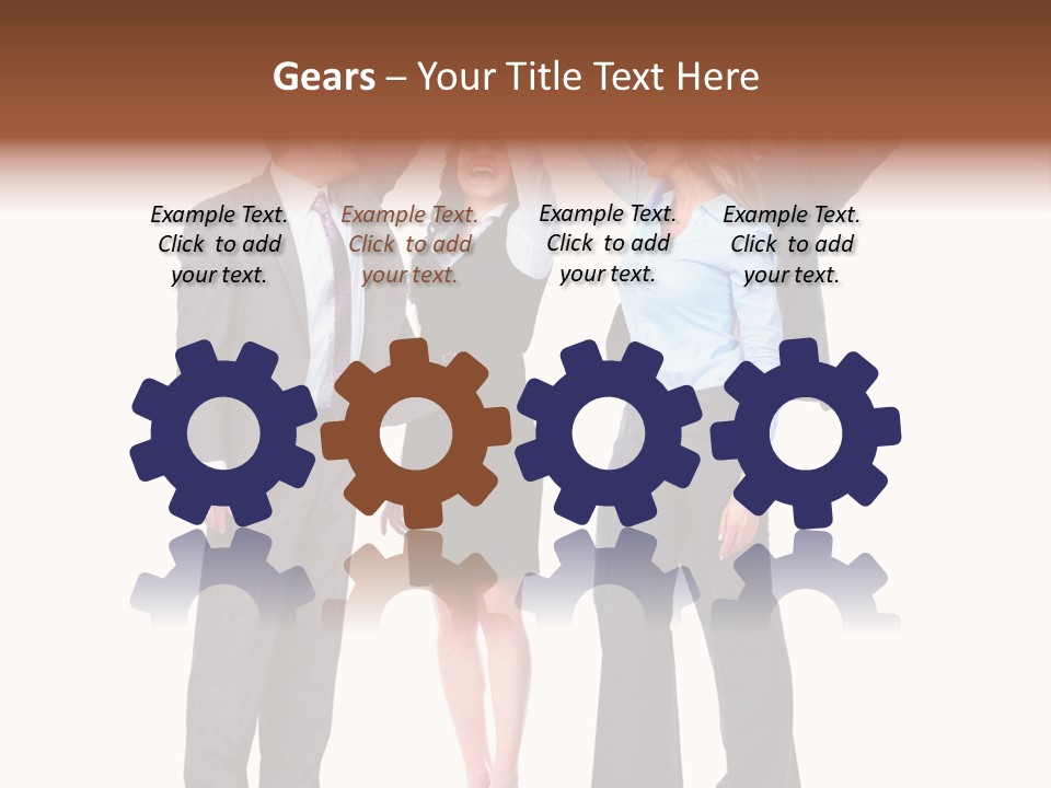 Positive Employees Corporate PowerPoint Template