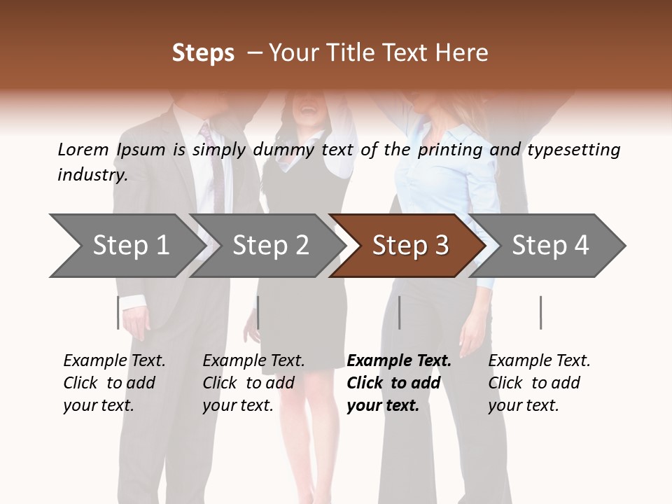 Positive Employees Corporate PowerPoint Template