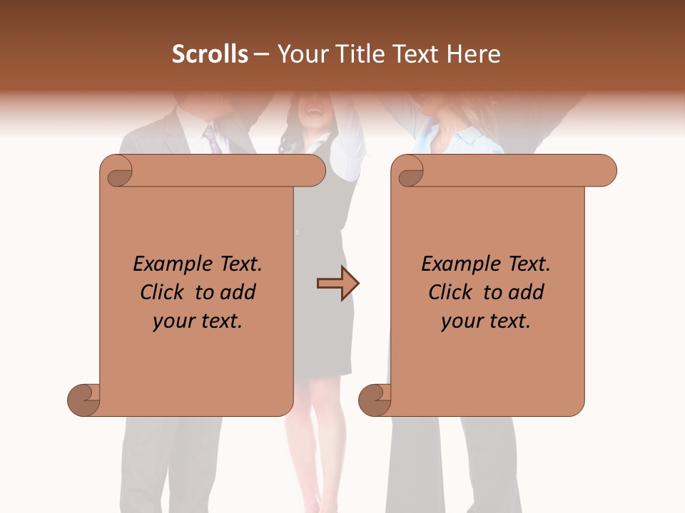 Positive Employees Corporate PowerPoint Template