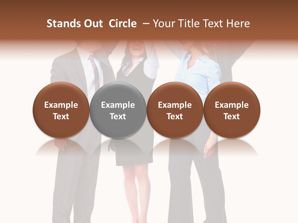 Positive Employees Corporate PowerPoint Template