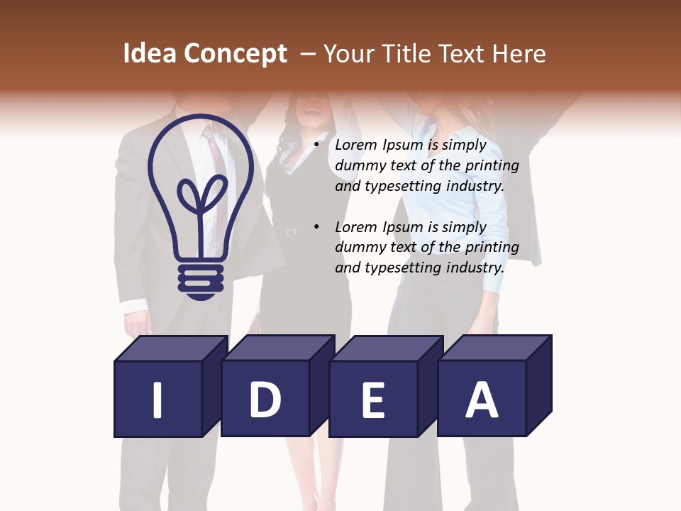 Positive Employees Corporate PowerPoint Template