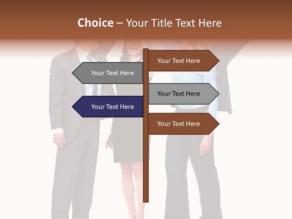 Positive Employees Corporate PowerPoint Template