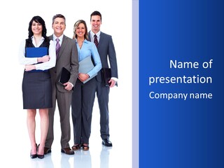 Business Teamwork Entrepreneur PowerPoint Template