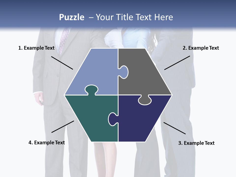 Gesture Businessman Teamwork PowerPoint Template