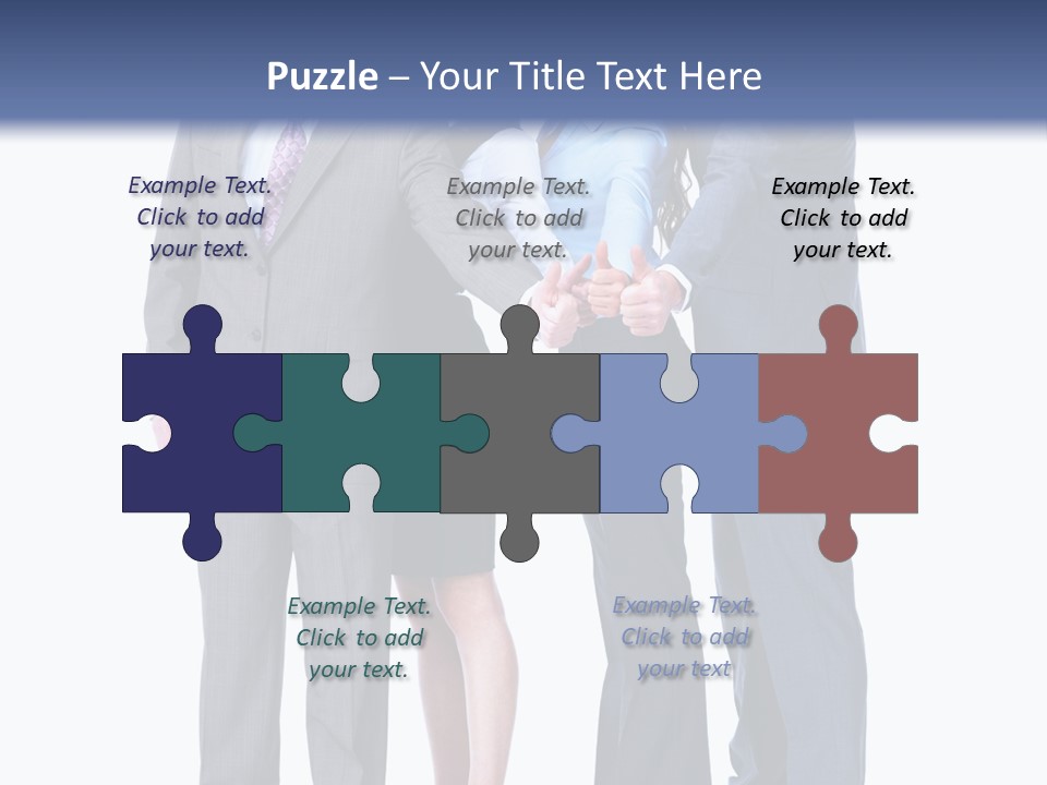 Gesture Businessman Teamwork PowerPoint Template