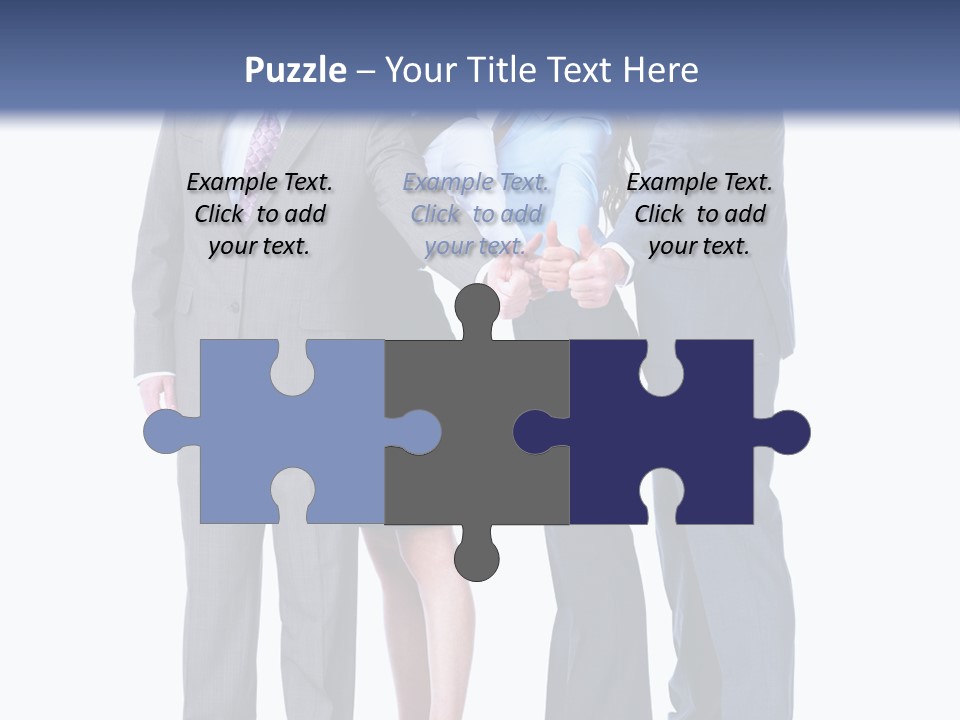 Gesture Businessman Teamwork PowerPoint Template