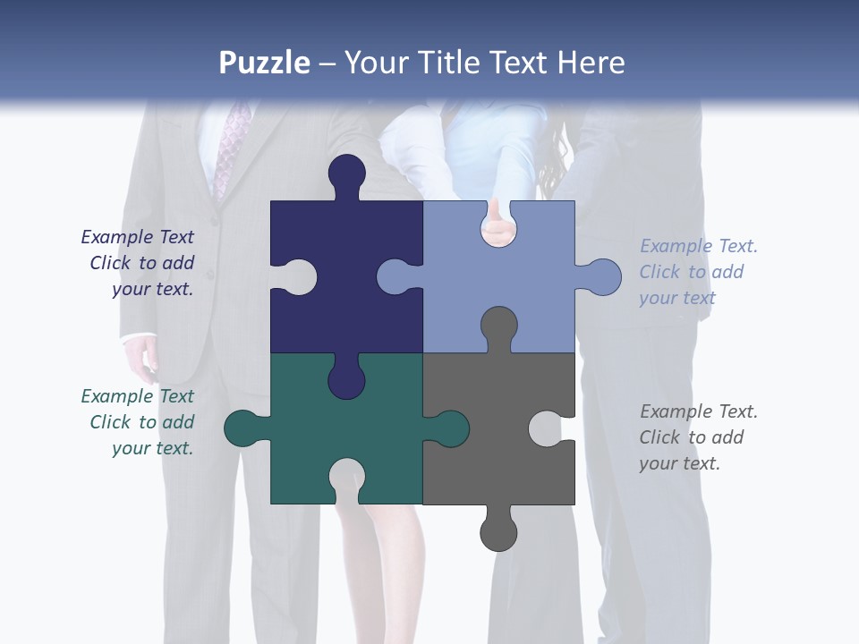 Gesture Businessman Teamwork PowerPoint Template