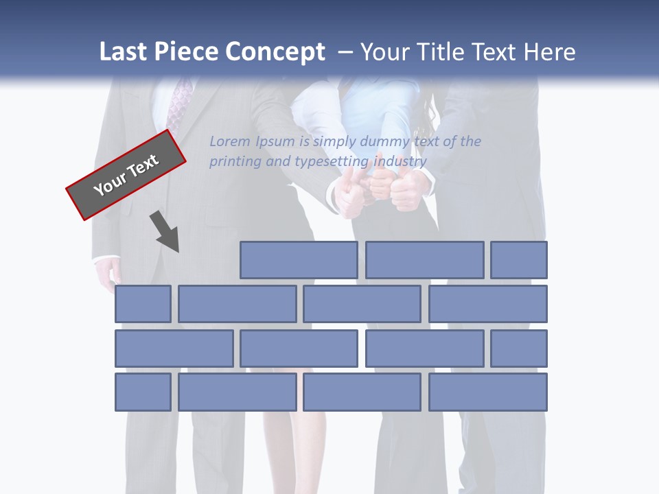 Gesture Businessman Teamwork PowerPoint Template