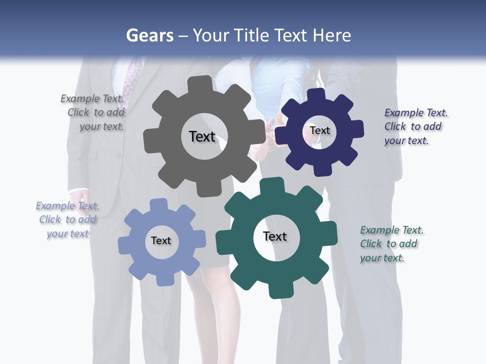 Gesture Businessman Teamwork PowerPoint Template