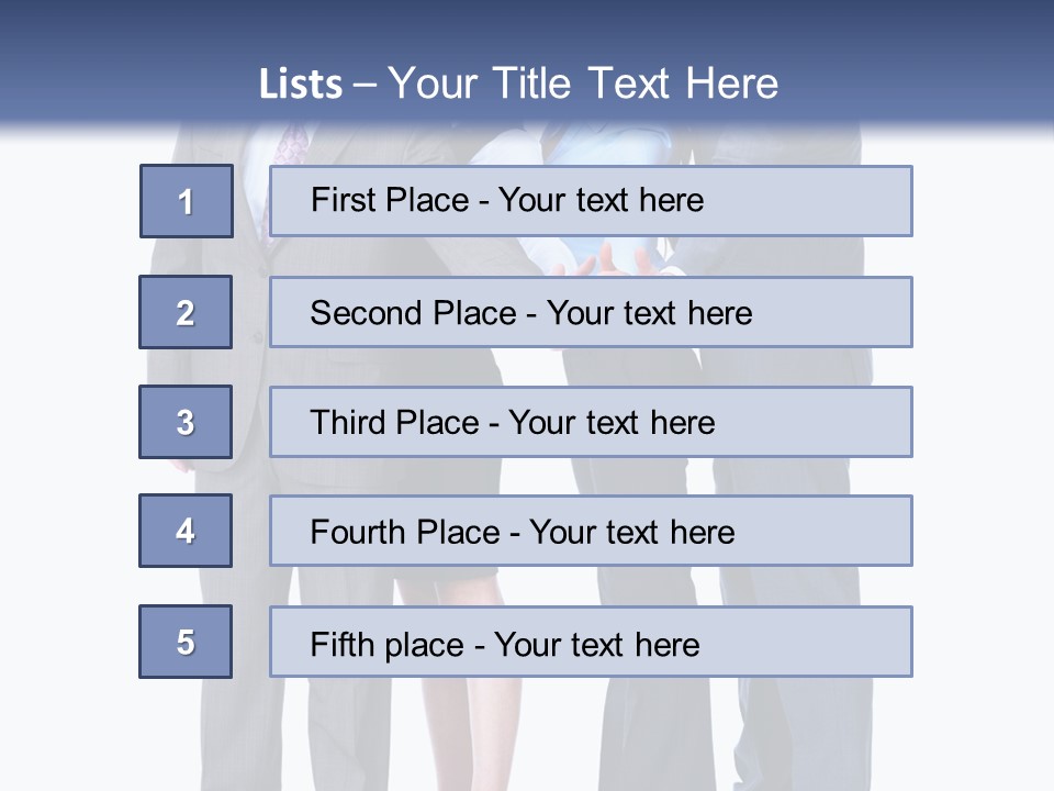 Gesture Businessman Teamwork PowerPoint Template