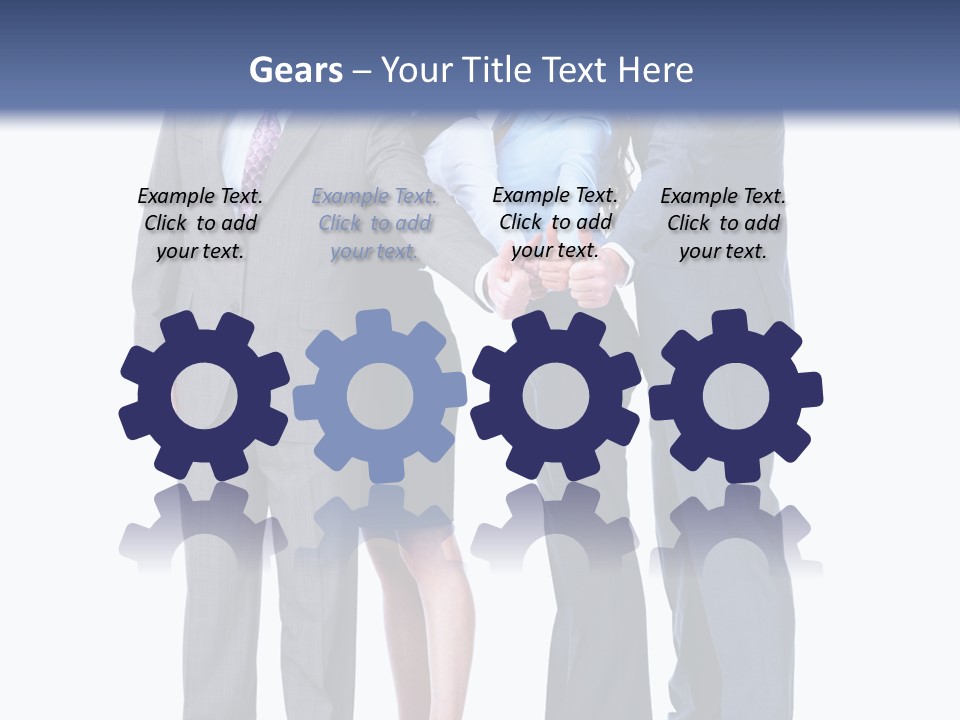 Gesture Businessman Teamwork PowerPoint Template