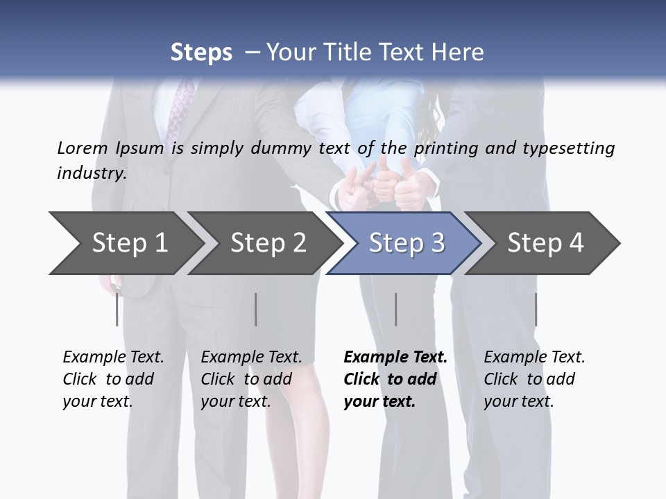 Gesture Businessman Teamwork PowerPoint Template