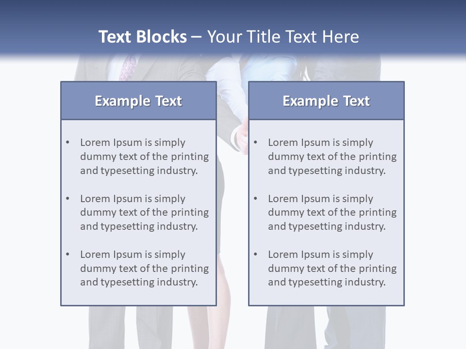 Gesture Businessman Teamwork PowerPoint Template