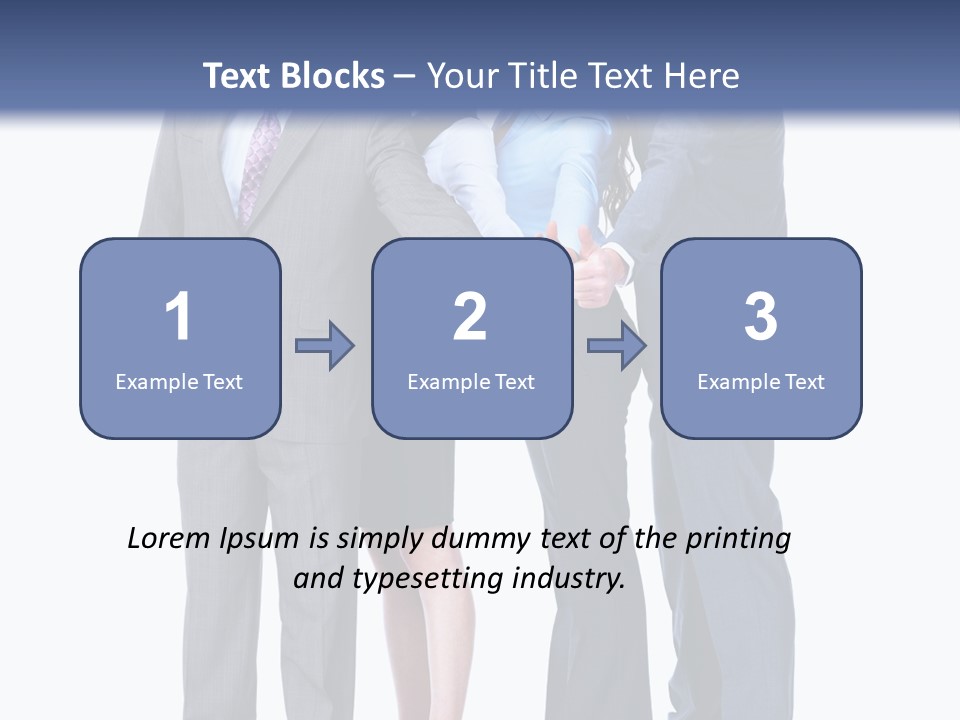 Gesture Businessman Teamwork PowerPoint Template