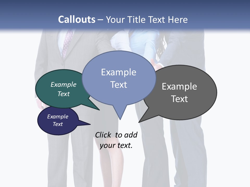 Gesture Businessman Teamwork PowerPoint Template