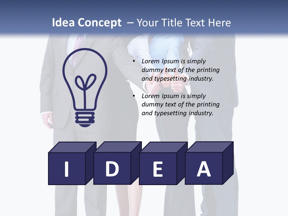 Gesture Businessman Teamwork PowerPoint Template