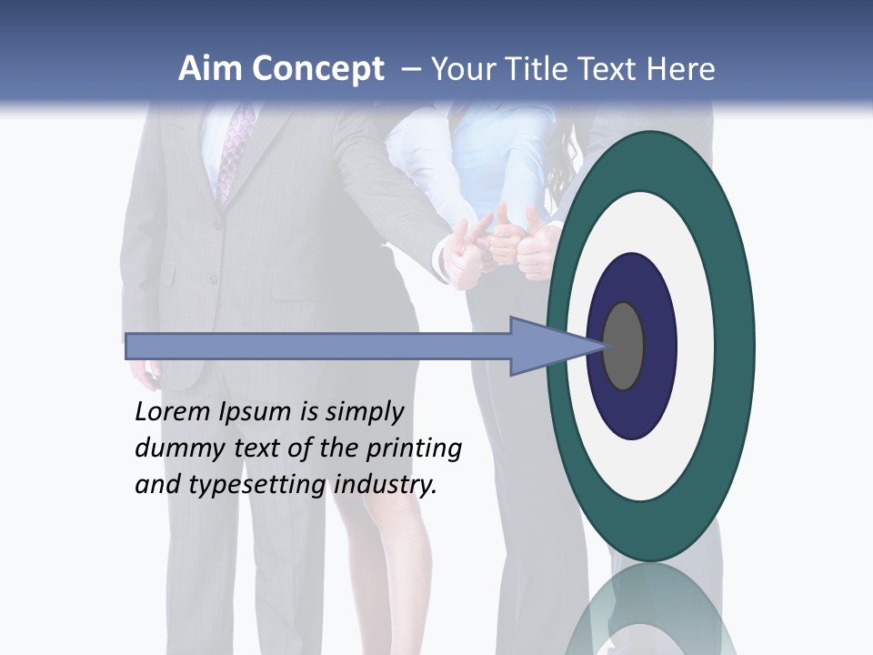 Gesture Businessman Teamwork PowerPoint Template