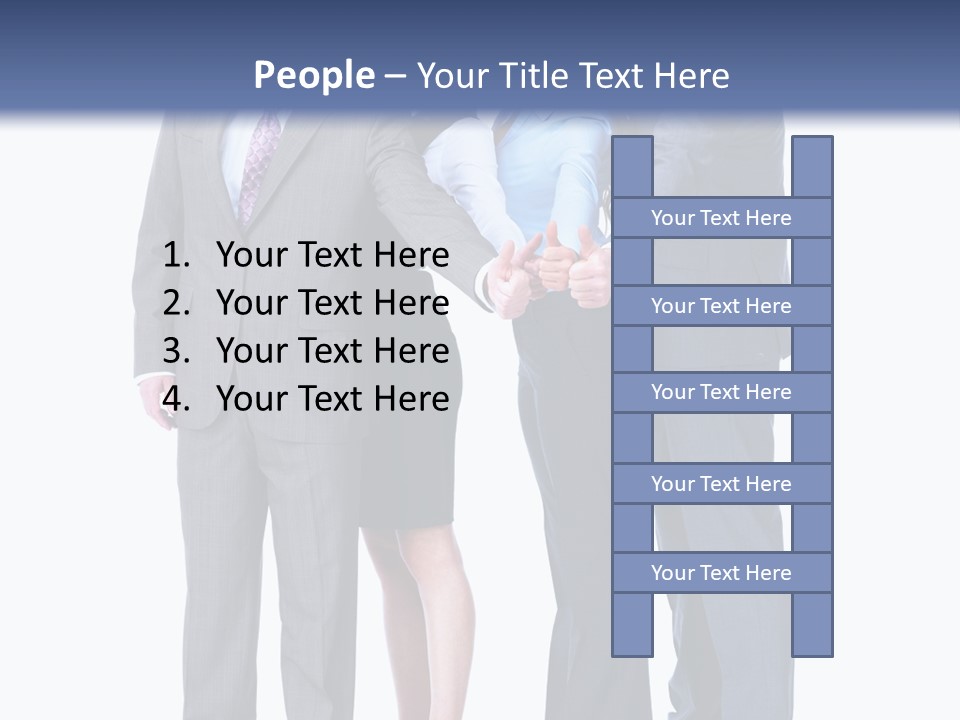 Gesture Businessman Teamwork PowerPoint Template