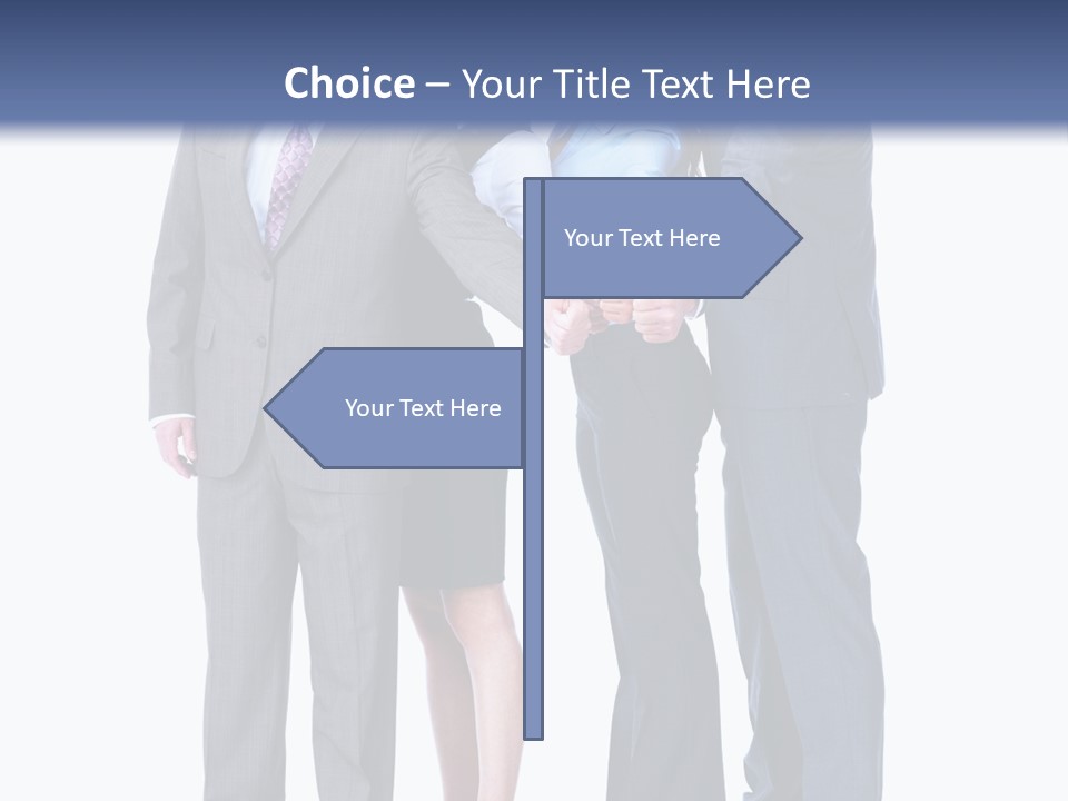 Gesture Businessman Teamwork PowerPoint Template