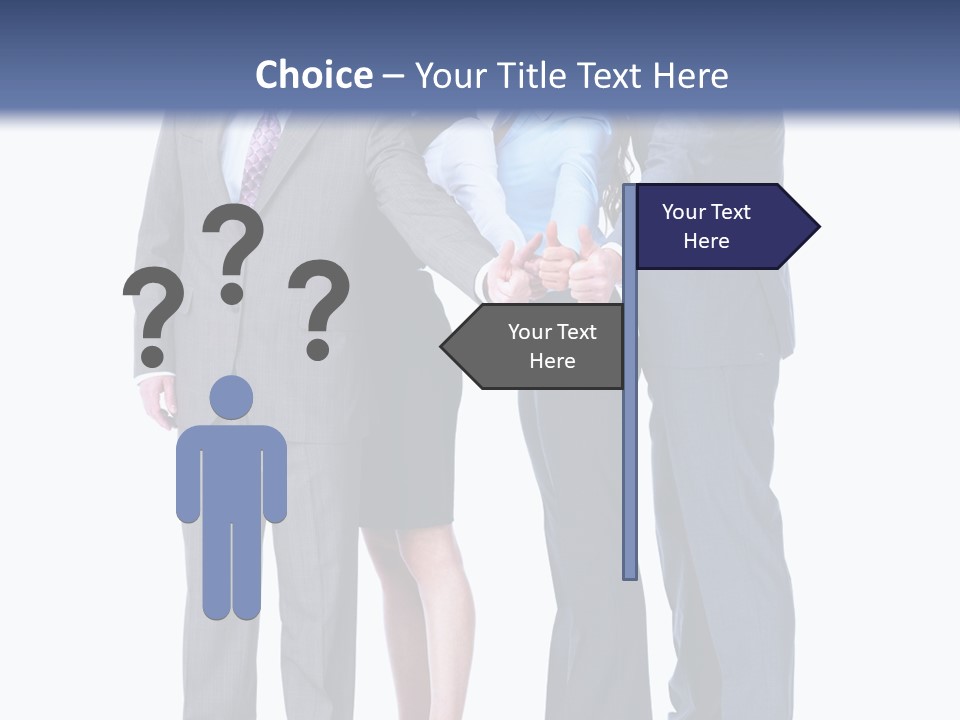 Gesture Businessman Teamwork PowerPoint Template