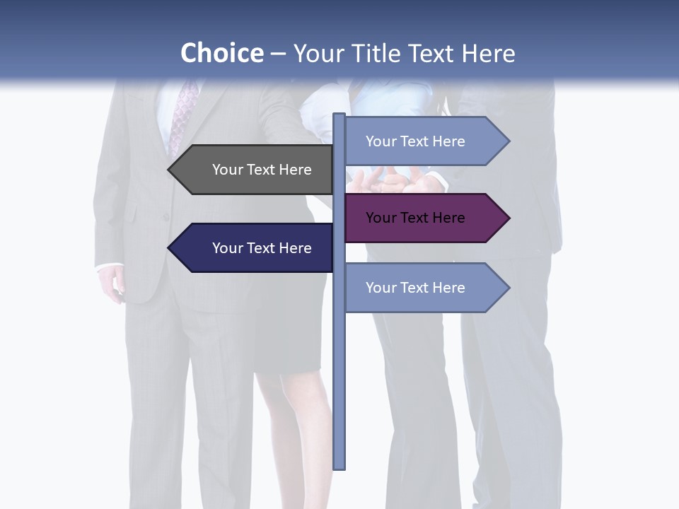Gesture Businessman Teamwork PowerPoint Template