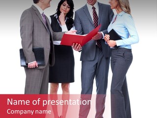 People Folder Boss PowerPoint Template