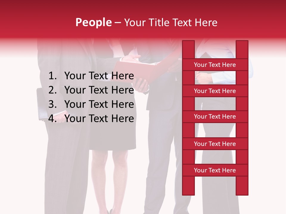People Folder Boss PowerPoint Template