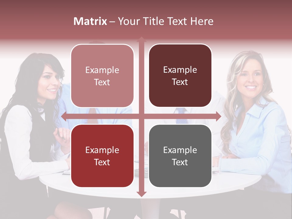 Interaction Smiling Worker PowerPoint Template