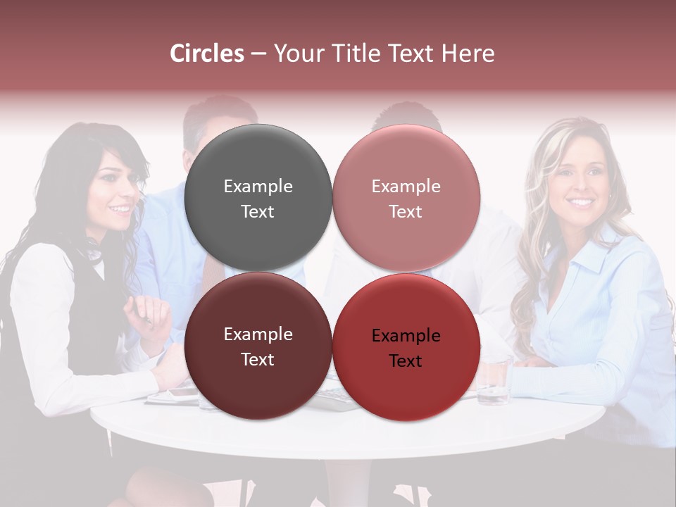 Interaction Smiling Worker PowerPoint Template