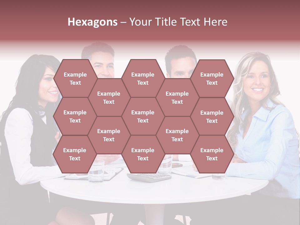 Interaction Smiling Worker PowerPoint Template