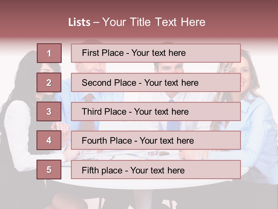 Interaction Smiling Worker PowerPoint Template