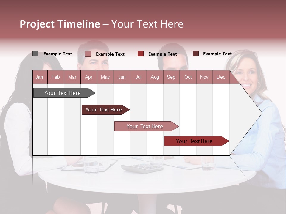 Interaction Smiling Worker PowerPoint Template