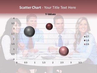 Interaction Smiling Worker PowerPoint Template