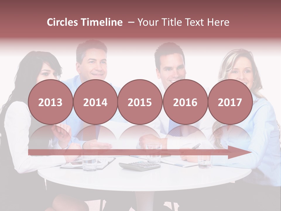 Interaction Smiling Worker PowerPoint Template