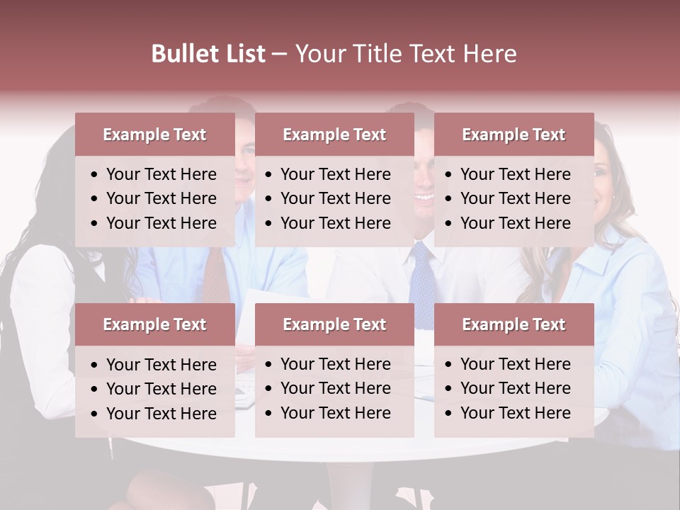 Interaction Smiling Worker PowerPoint Template