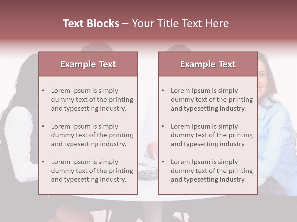 Interaction Smiling Worker PowerPoint Template